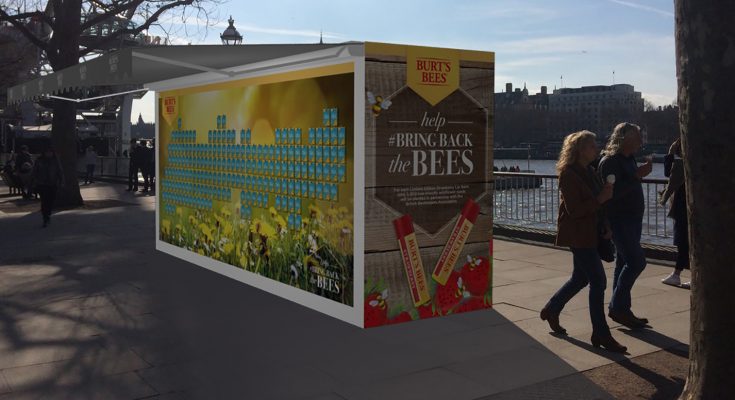 Toiletries and personal care brand Burt’s Bees is to run a ‘Honey Bee Health’ experiential campaign this weekend on London’s Southbank.