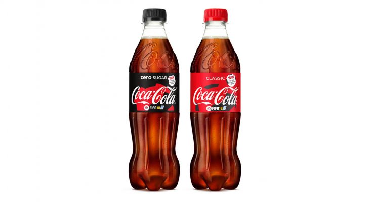 Coca-Cola European Partners (CCEP) has linked up with video game publisher EA and its market leading football game FIFA 18, for a massive on-pack promotion celebrating the soft drink brand’s sponsorship of the 2018 FIFA World Cup.