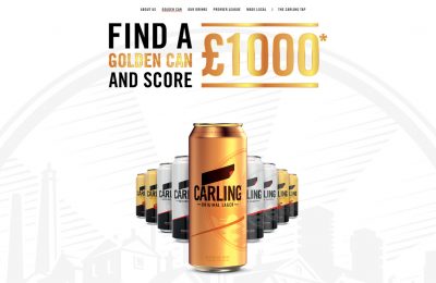 Carling has launched an on-pack promotion offering consumers the chance to win £1,000 cash if they find a limited-edition golden can in a pack of Carling Lager or Carling Apple Cider in participating retailers.