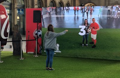 London-based specialist Digital Out of Home (DOOH) agency Grand Visual has been brought in by Coca-Cola in Switzerland to run a large-format Augmented Reality (AR) experience at Zürich’s main train station to celebrate the FIFA World Cup and the soft drinks brand’s continued support of the game. Lucky fans are being offered the chance to engage with a digital version of Switzerland's Xherdan Shaqiri on-screen.