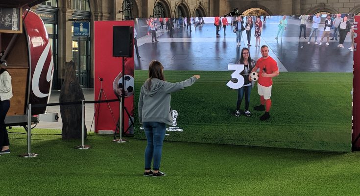 London-based specialist Digital Out of Home (DOOH) agency Grand Visual has been brought in by Coca-Cola in Switzerland to run a large-format Augmented Reality (AR) experience at Zürich’s main train station to celebrate the FIFA World Cup and the soft drinks brand’s continued support of the game. Lucky fans are being offered the chance to engage with a digital version of Switzerland's Xherdan Shaqiri on-screen.