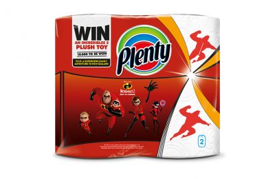 Household towel brand Plenty is collaborating with Disney ahead of the hotly-anticipated launch of the Disney∙Pixar film Incredibles 2, which will be released in UK cinemas on July 13th.