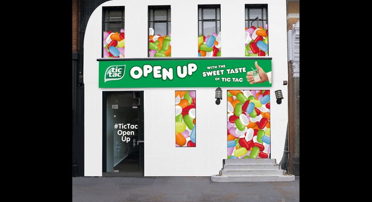 Tic Tac is launching a pop-up interactive experience, designed to encourage people to open up in a fun and light hearted way, in London’s Covent Garden. The activity supports the brand’s new ‘Open up’ marketing campaign.