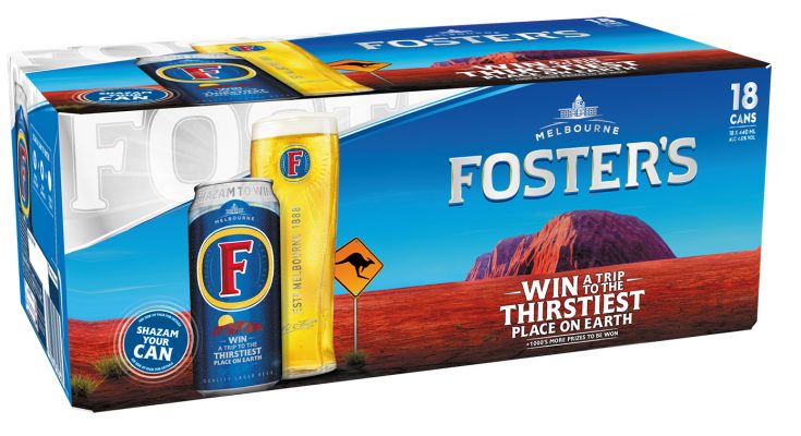 Foster’s is giving consumers the chance to win a unique trip to “the thirstiest place on earth” – Ayers Rock, Australia – in an on-pack summer promotion in partnership with music and discovery app, Shazam.