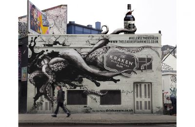The Kraken Black Spiced Rum has partnered with Kinetic, the UK’s leading out-of-home (OOH) agency, to bring the brand’s iconic mythical beast to life on the streets of East London as part of a major new creative 3D OOH campaign.
